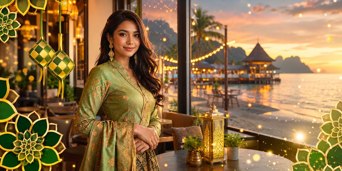 Suasana pertaruhan dalam talian semasa perayaan Hari Raya di Langkawi Malaysia