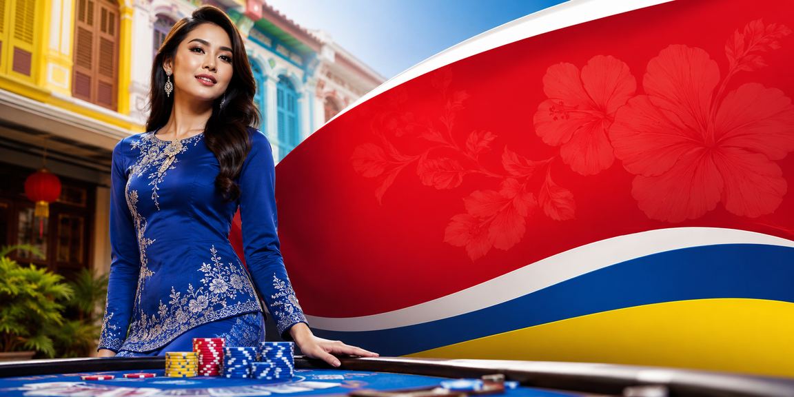 Wanita Penang berpakaian baju kurung menikmati hiburan kasino dalam talian melalui telefon